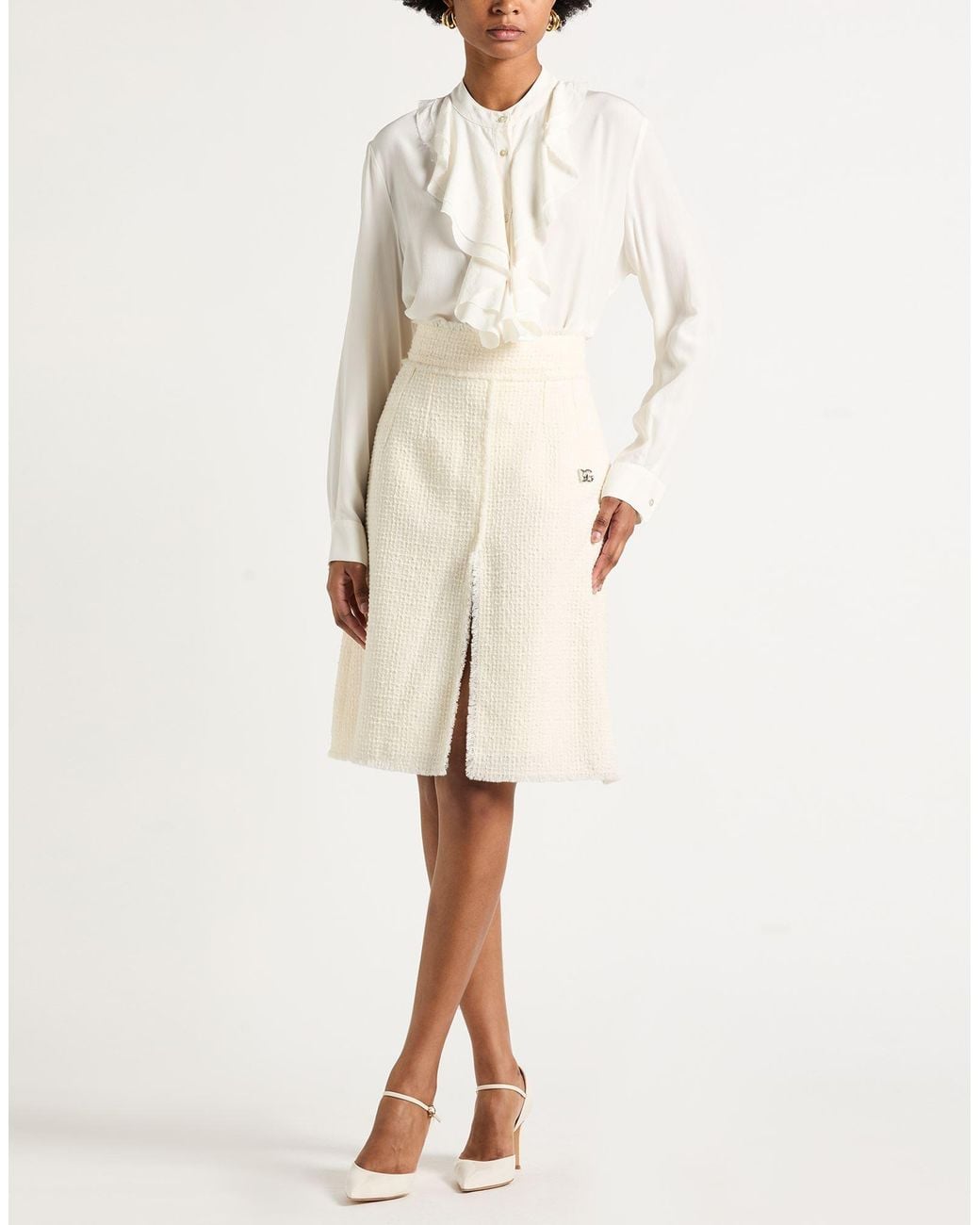 Kiltie White Ivory Shirt Silk