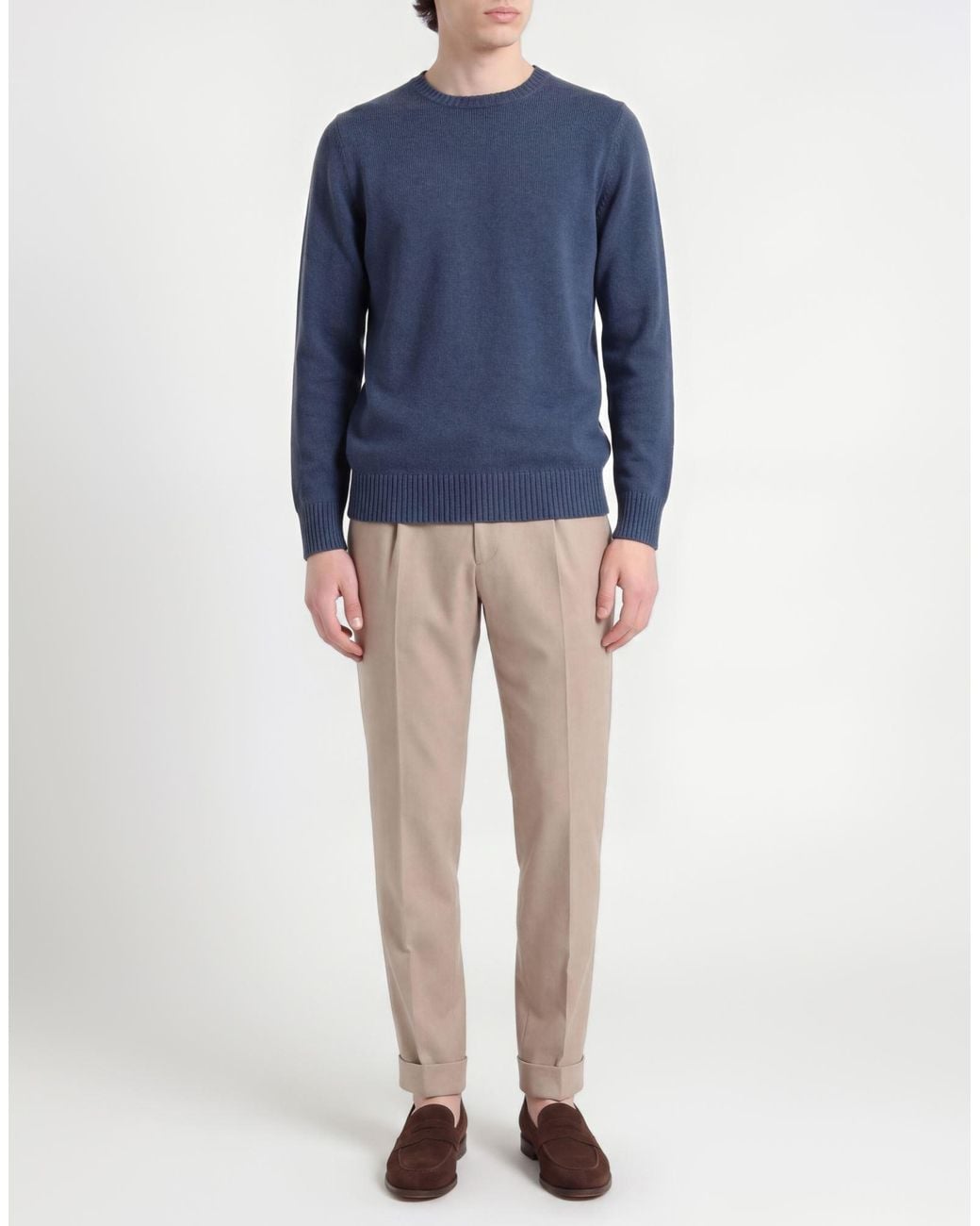 Drumohr Blue Sweater Cashmere for men