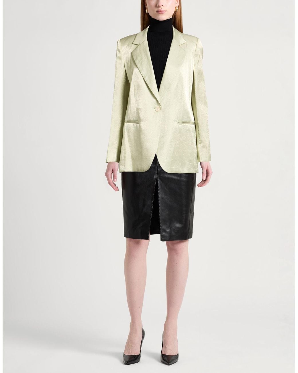 Ottod'Ame Natural Light Blazer Viscose, Linen, Polyamide