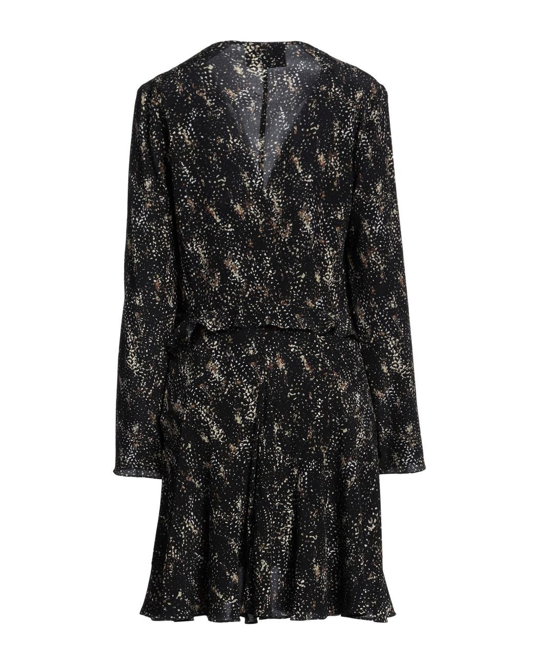 Isabel Marant Black Mini Dress Silk, Elastane