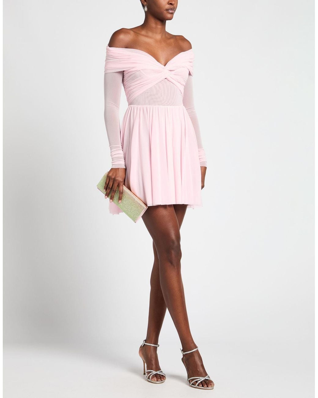 Philosophy Di Lorenzo Serafini Pink Mini Dress Polyamide