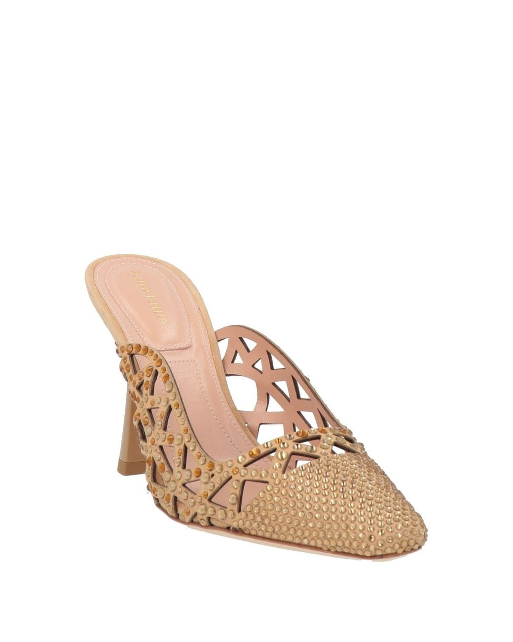 Alberta Ferretti Natural Mules & Clogs