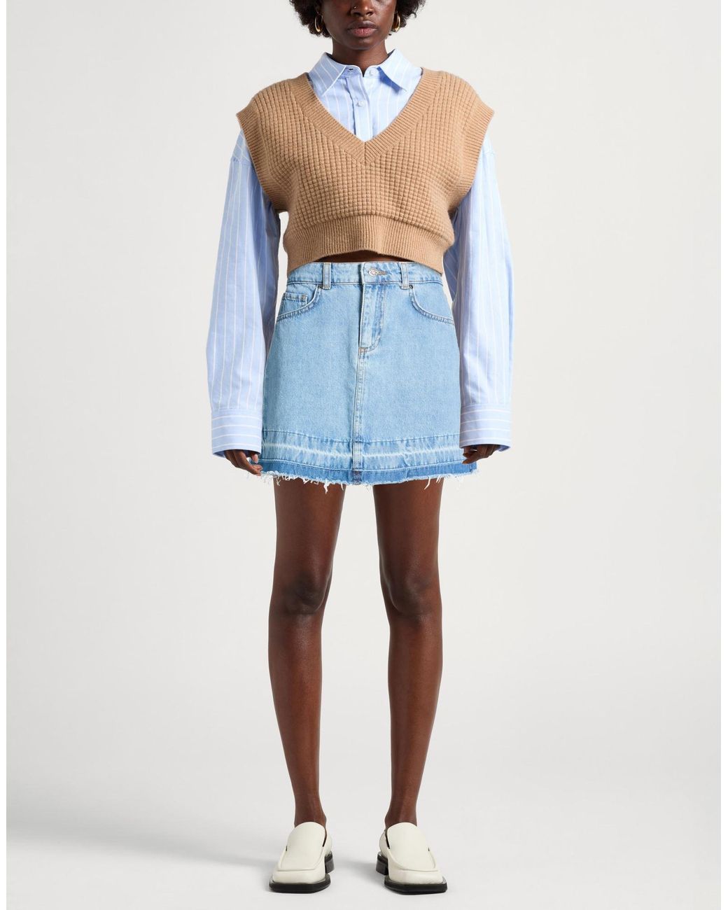 Kaos Blue Denim Skirts