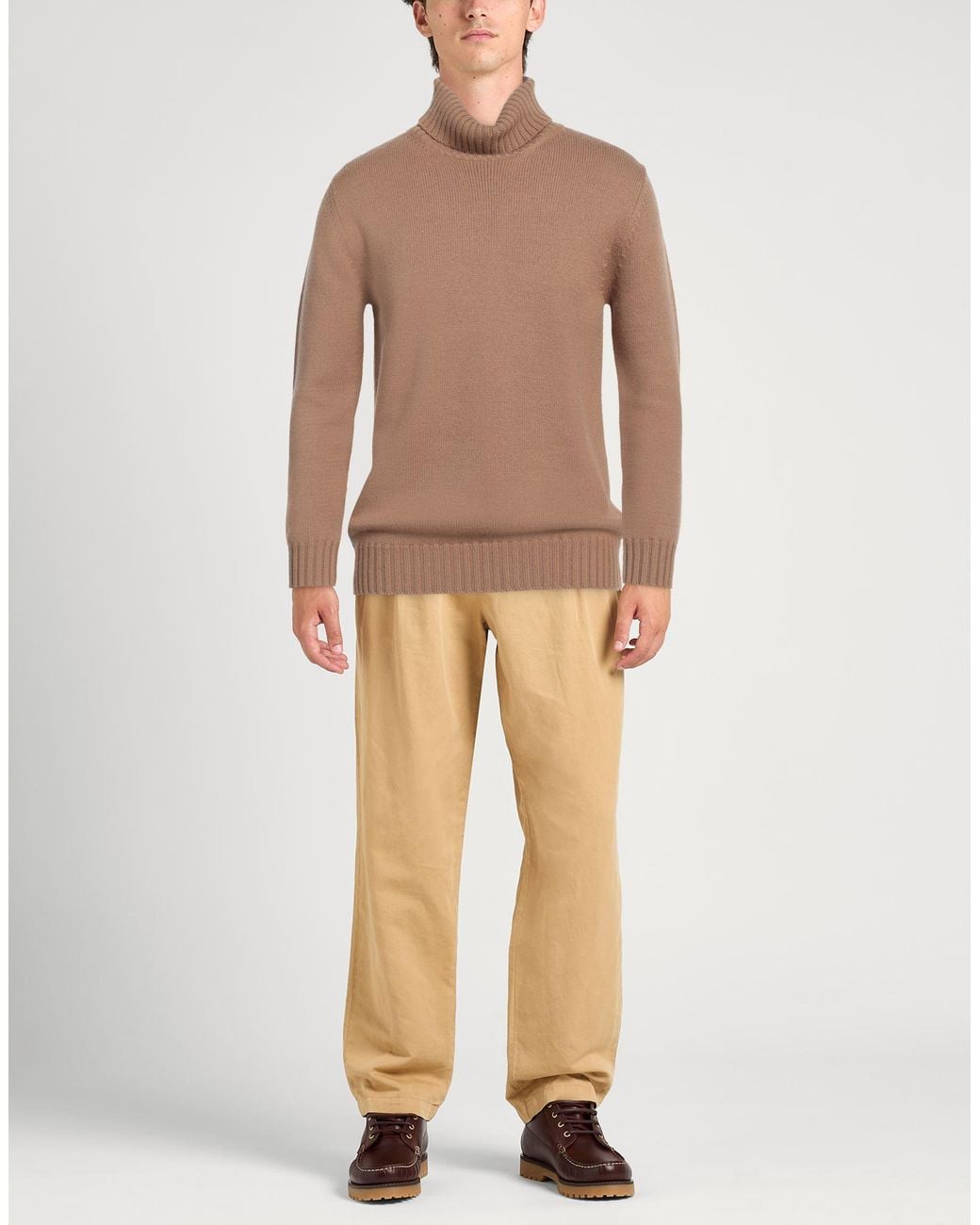 Alpha Studio Brown Turtleneck for men