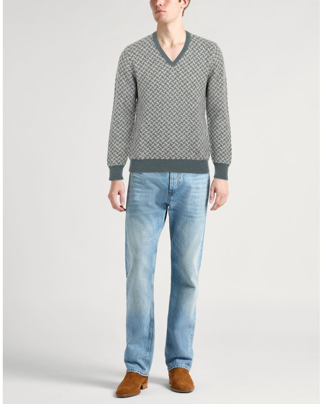 Drumohr Gray Sweaters for men
