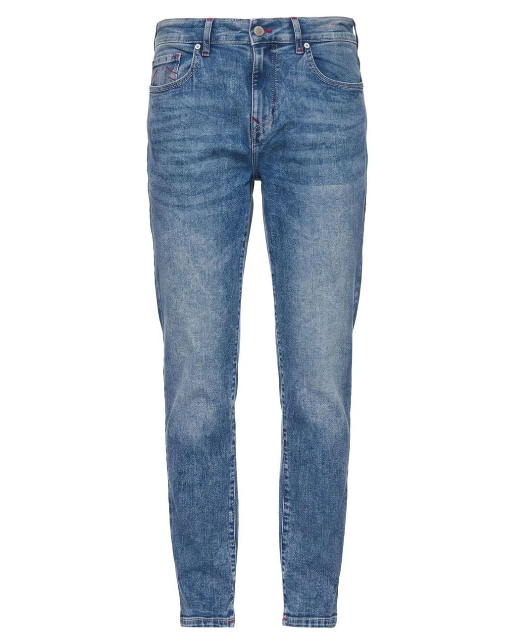 True Religion Blue Jeans Cotton, Polyester, Viscose, Elastane, Lyocell for men