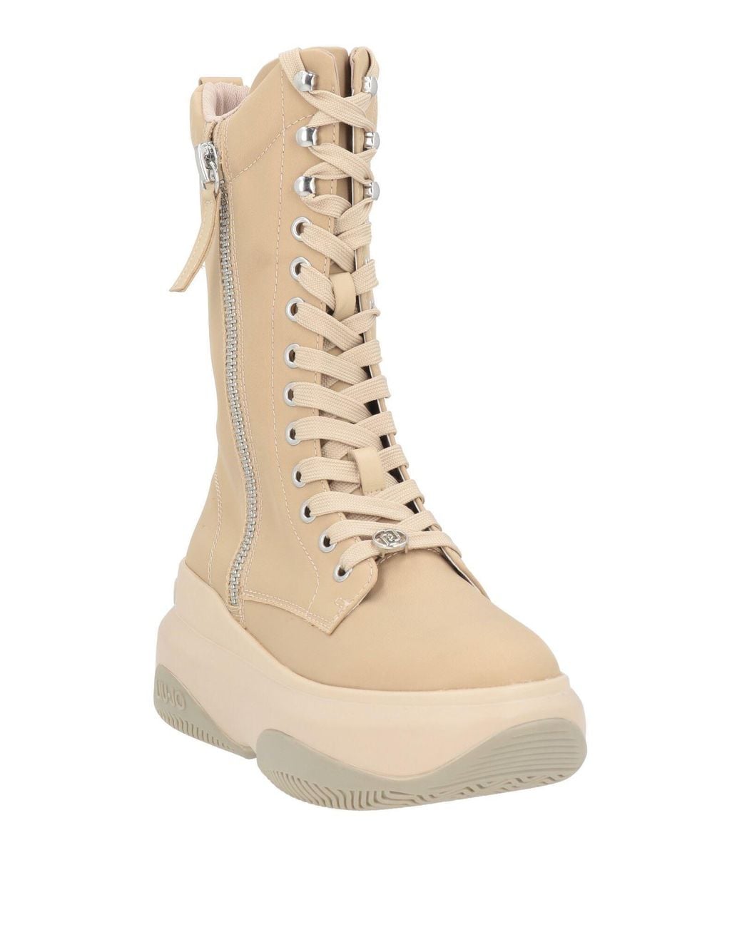 Liu Jo Natural Ankle Boots Textile Fibers