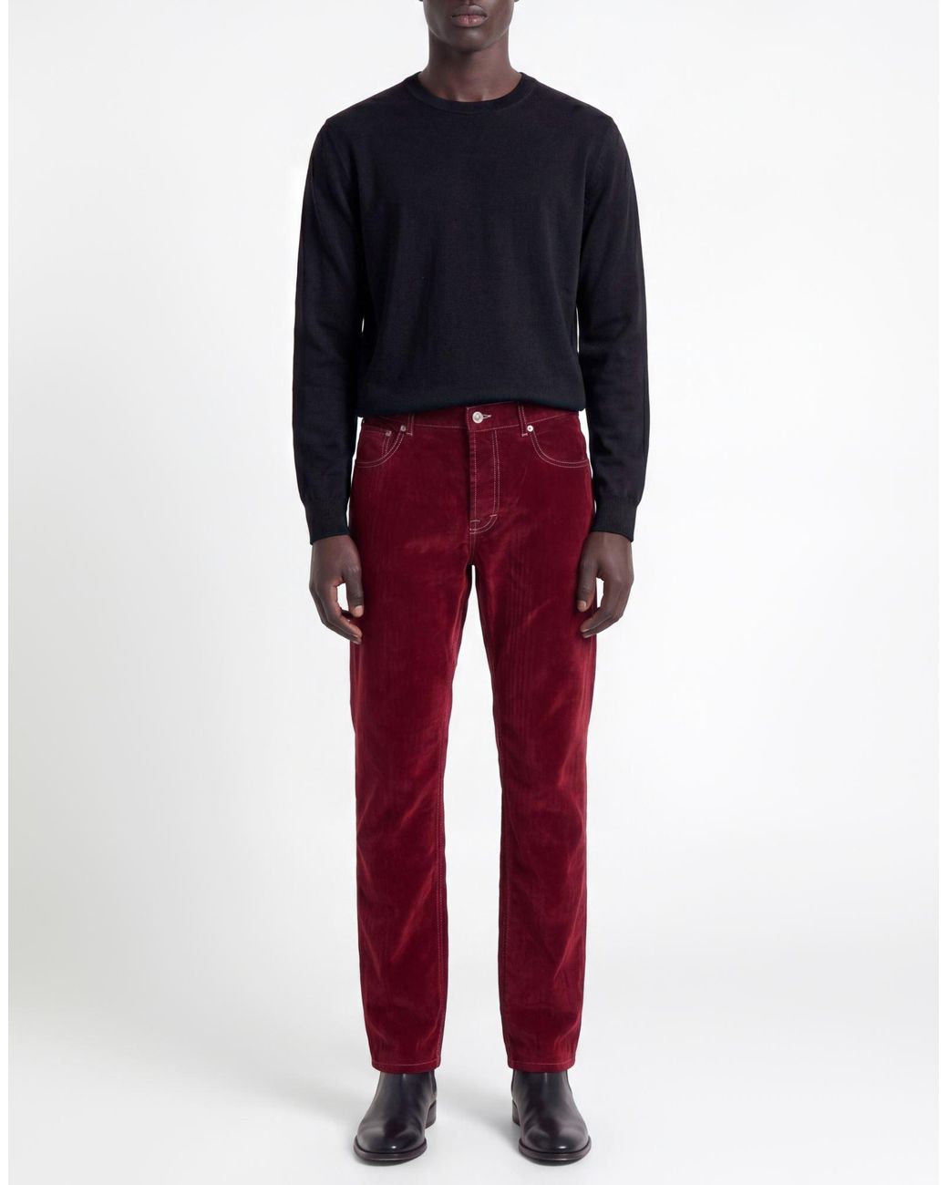 Department 5 Red Pants Cotton for men