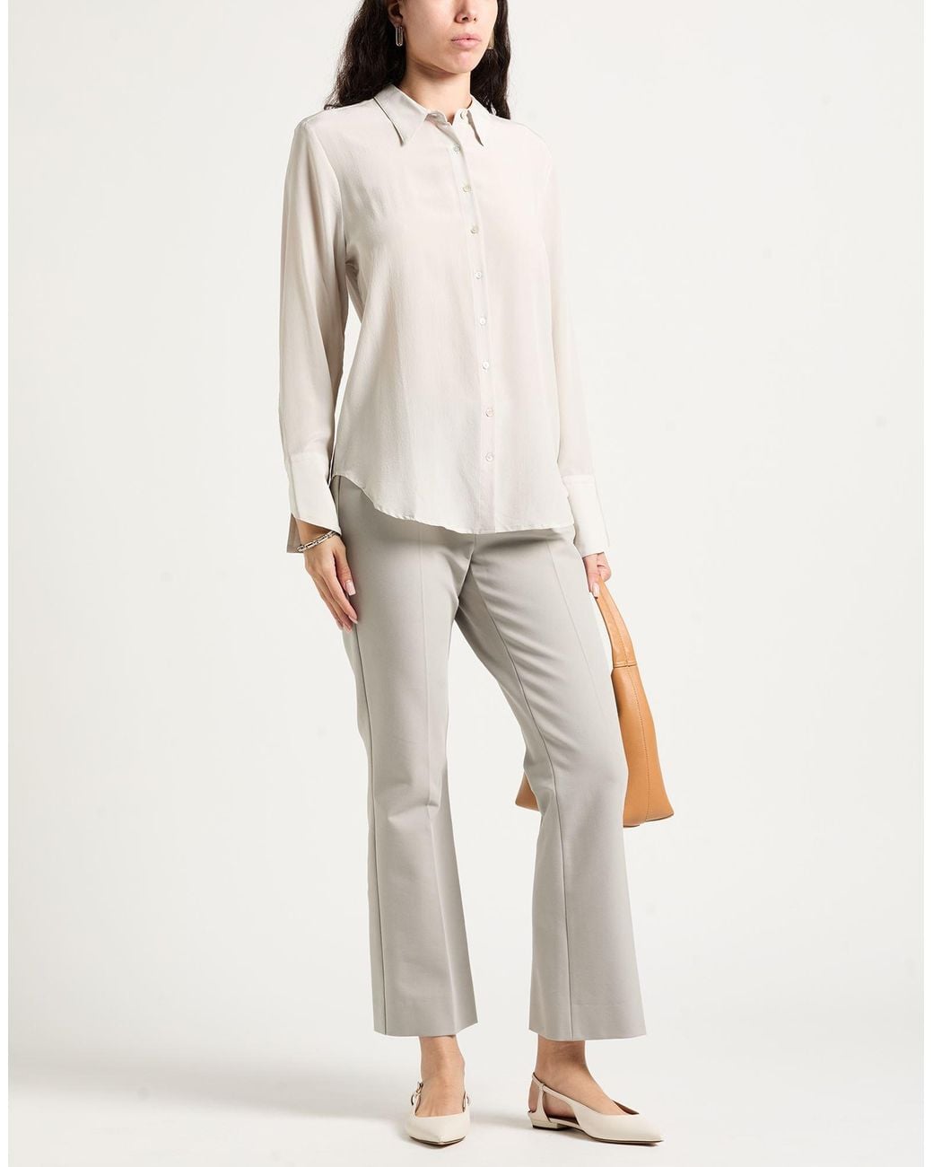 120% Lino White Light Shirt Silk