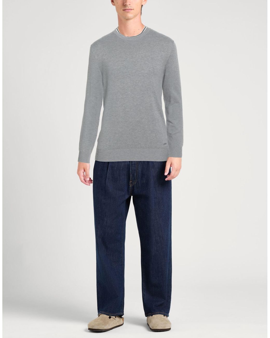 GAUDI Gray Light Sweater Viscose, Polyamide for men