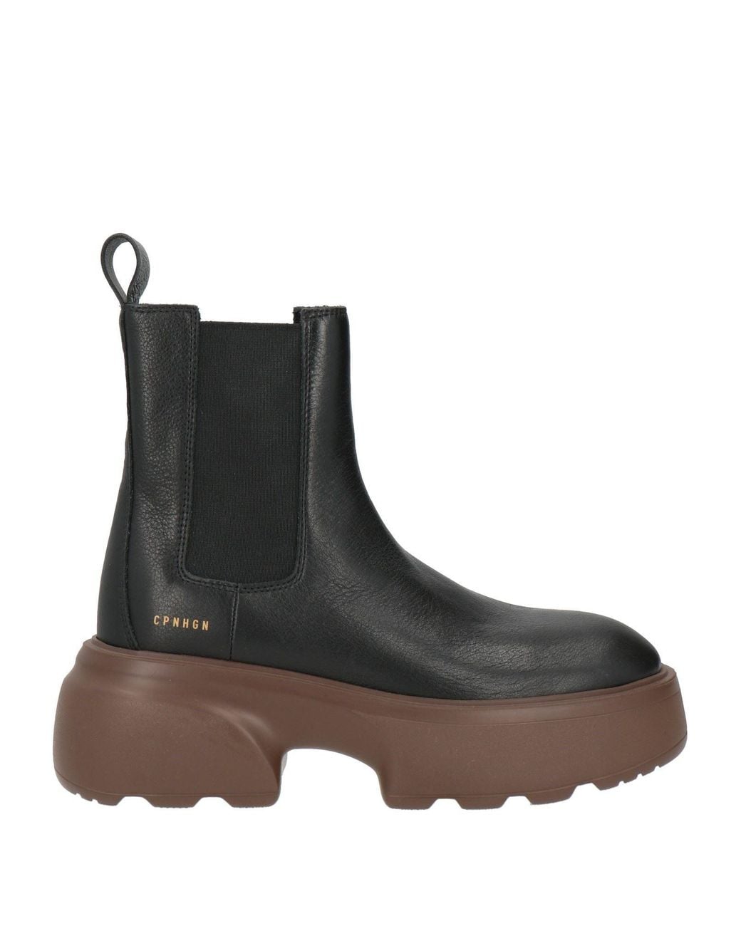 Copenhagen Shoes Black Ankle Boots Leather