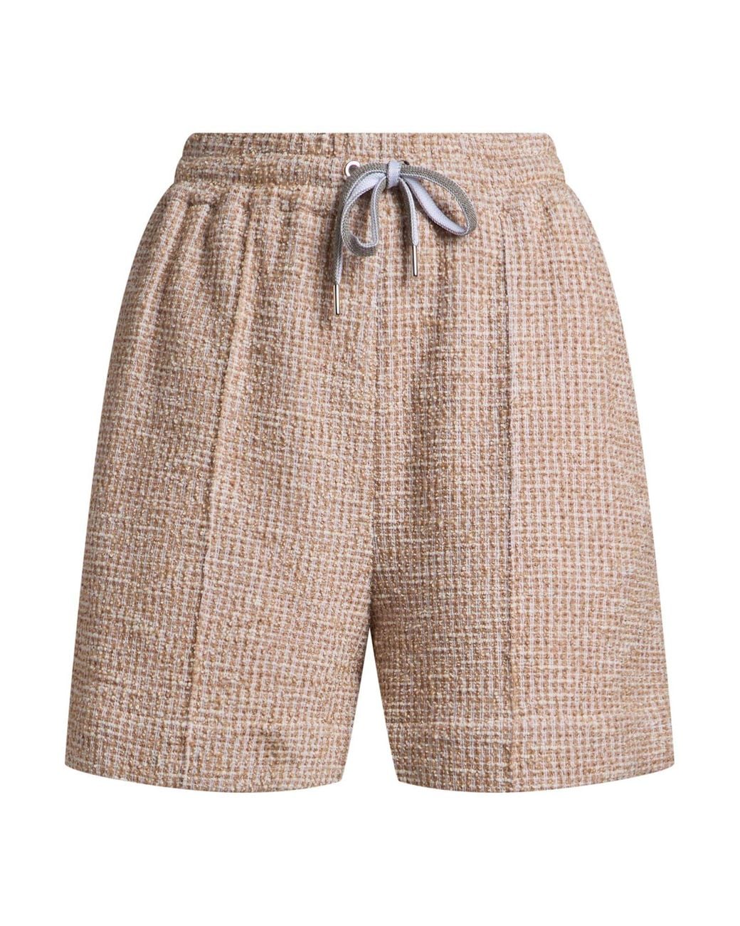 Eleventy Natural Sand Shorts & Bermuda Shorts Cotton, Viscose, Polyester, Polyamide, Elastane