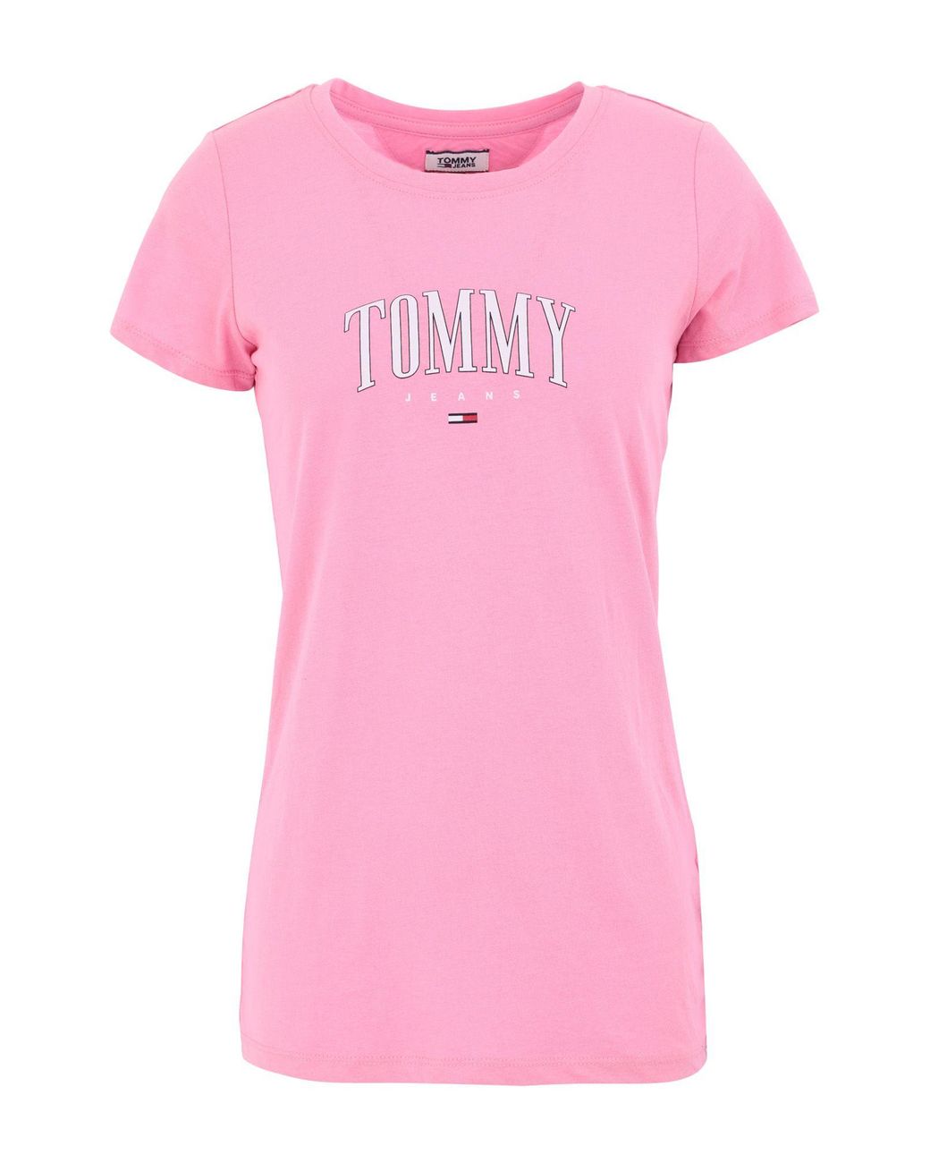 Tommy Hilfiger Cotton T-shirt in Pink - Lyst