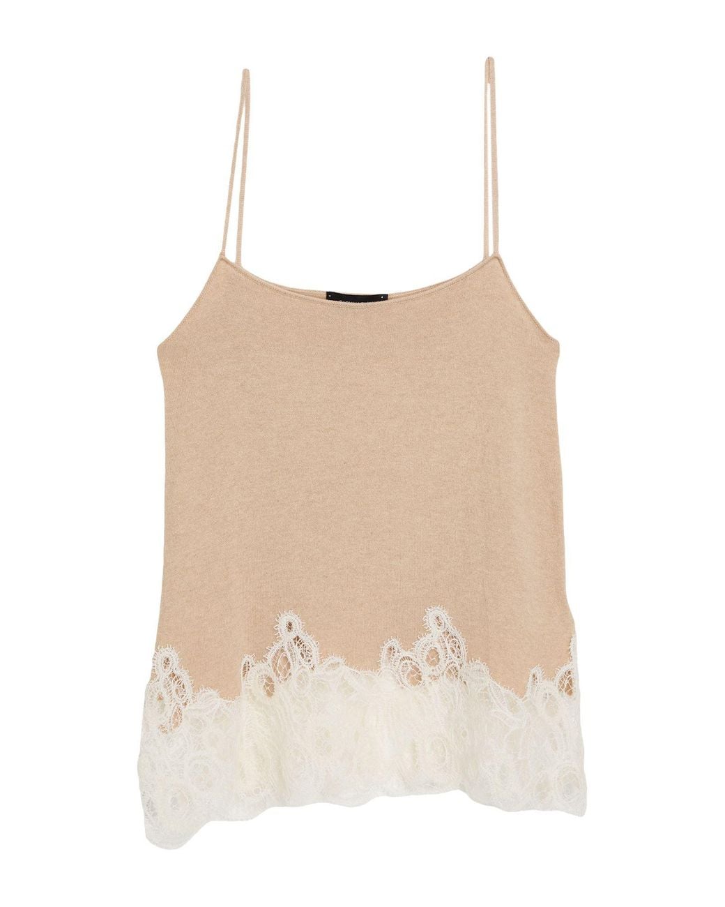 Fabiana Filippi Natural Sand Top Virgin Wool, Silk, Cashmere
