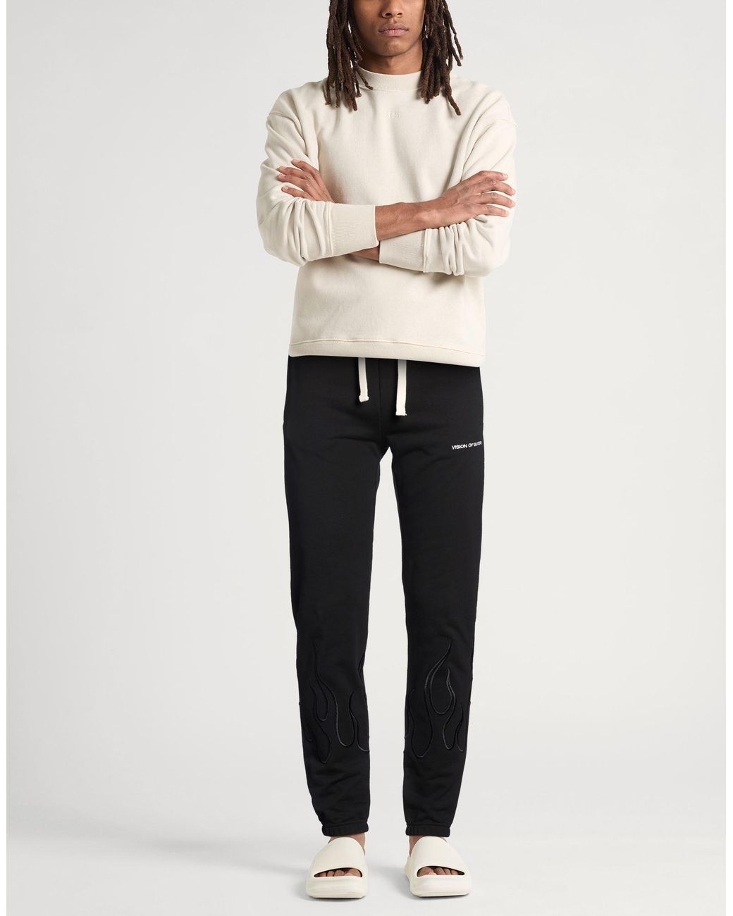 Vision Of Super Black Pants Cotton for men