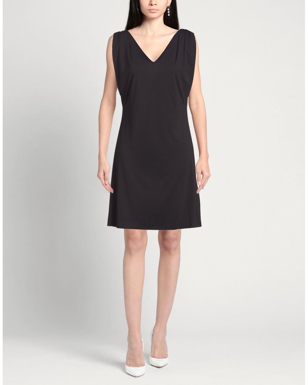 Rrd Black Mini Dress Polyamide, Elastane