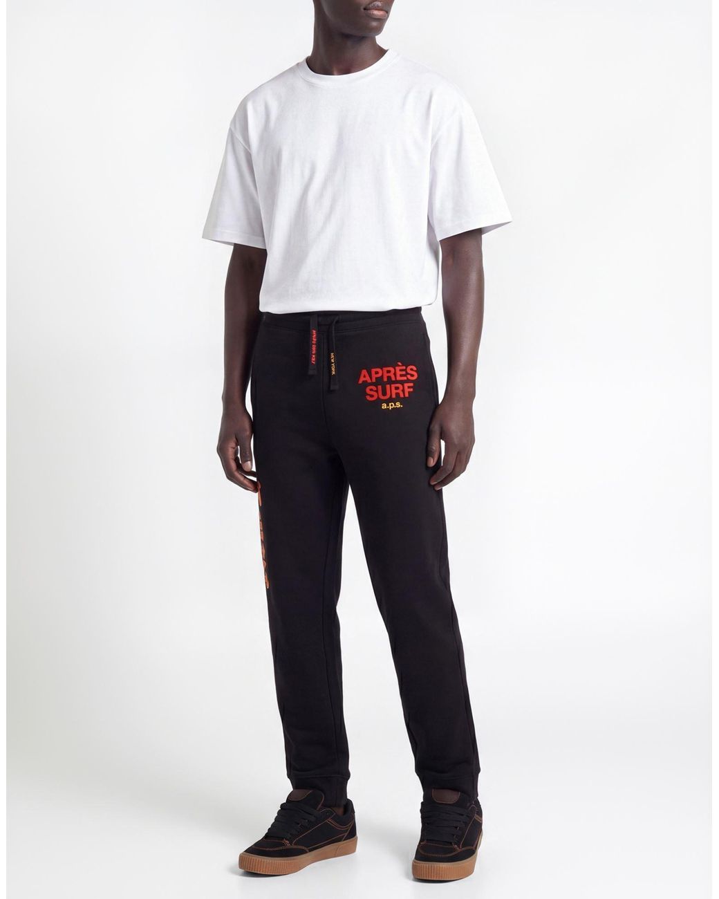 APRÈS SURF Black Trouser for men
