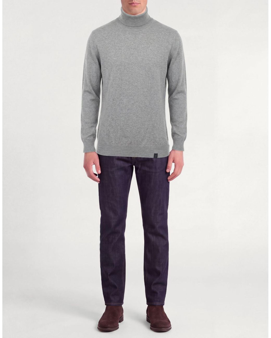 Fay Rollkragenpullover in Gray für Herren