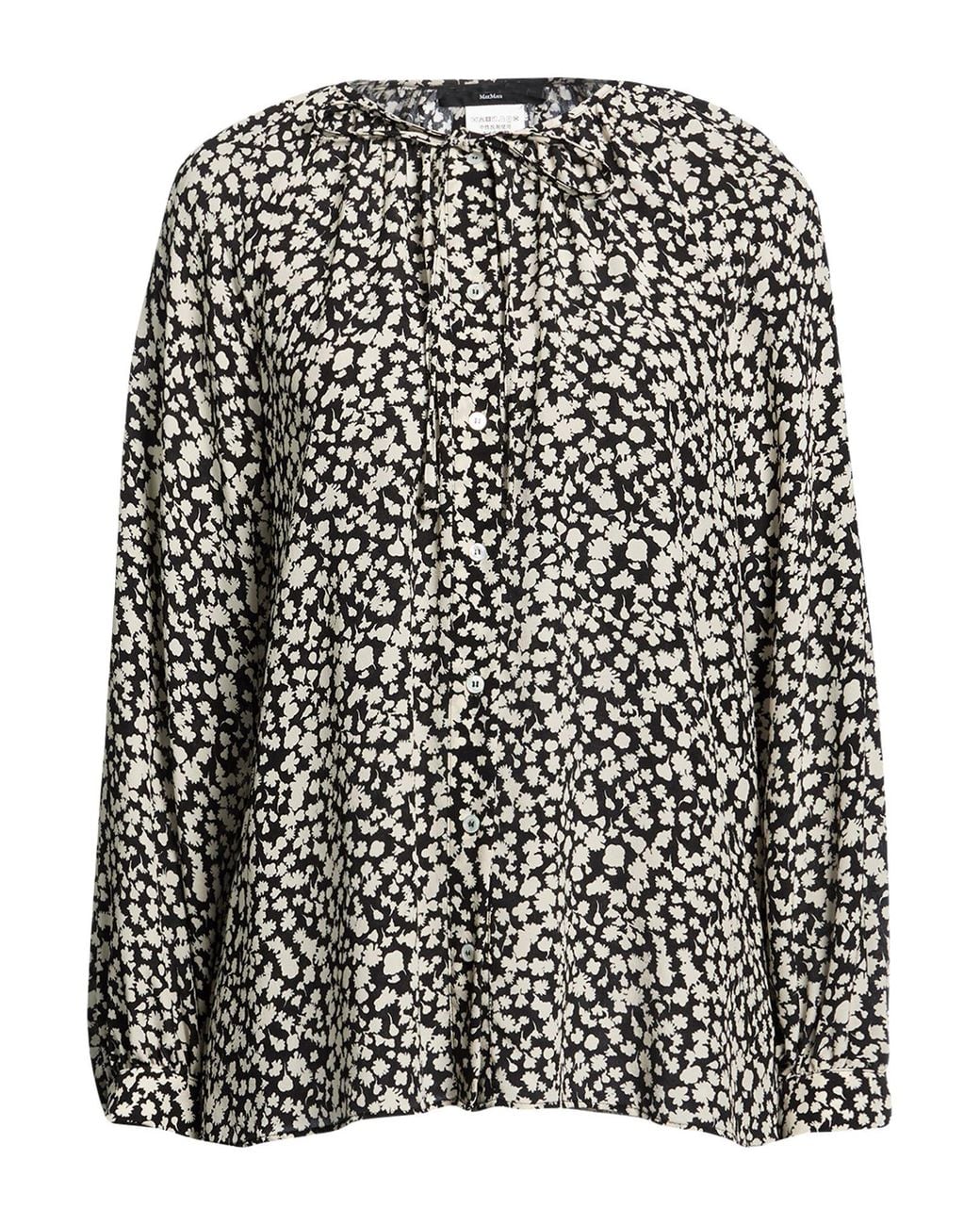 Weekend by Maxmara Black Shirt Silk