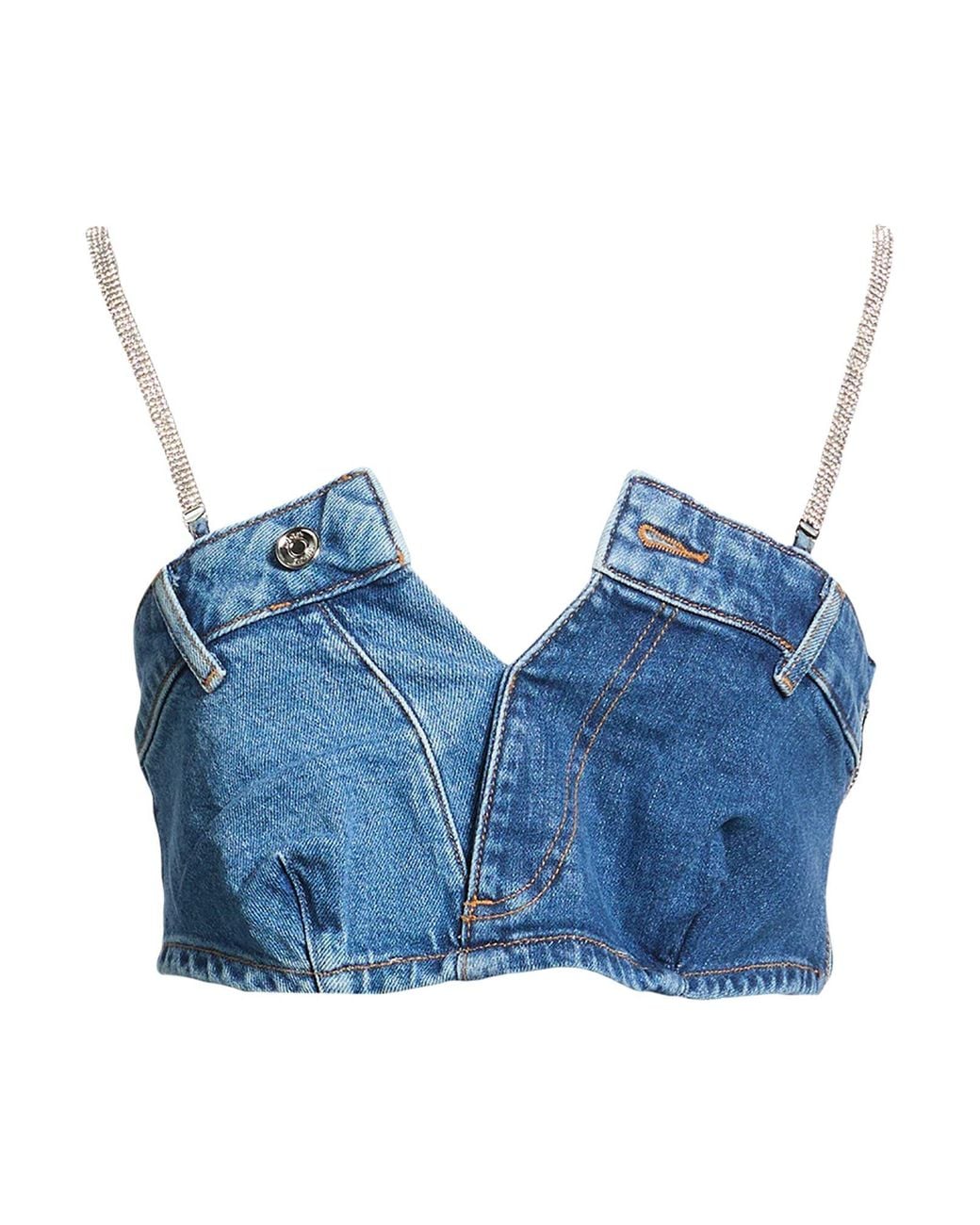 Liu Jo Blue Top Cotton, Elastane