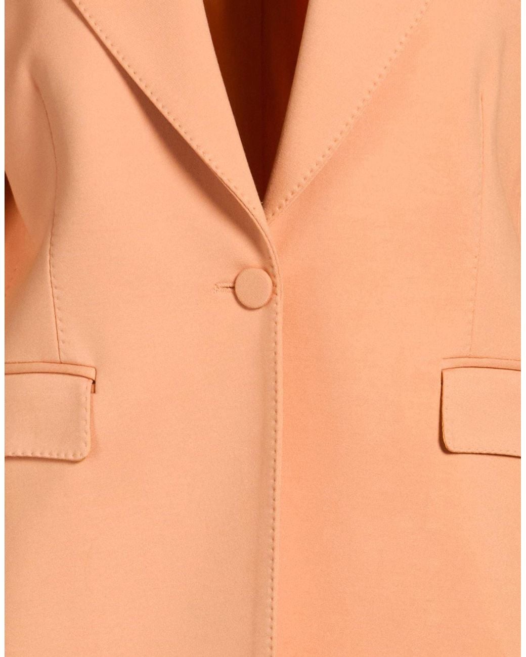 Lardini Orange Apricot Blazer Viscose, Polyamide, Elastane