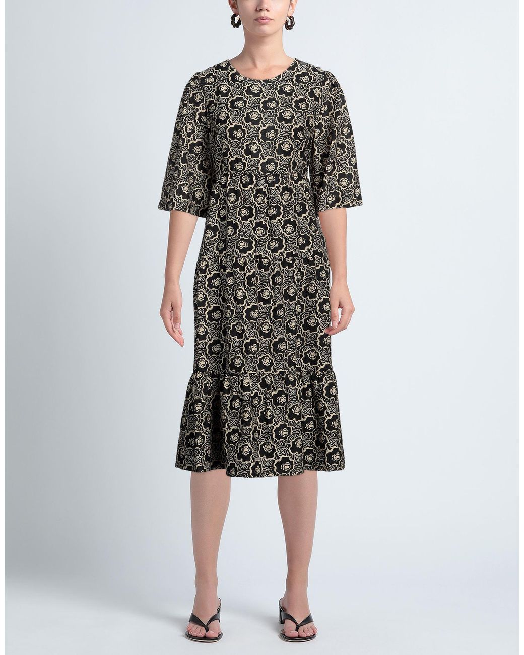 Ba&sh Gray Midi-Kleid