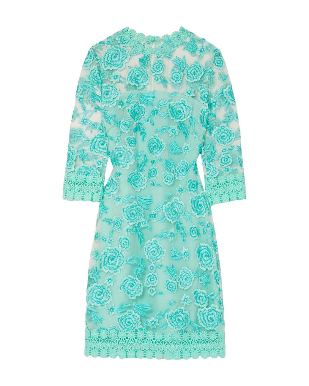 Naeem Khan Synthetic Short Dress in Turquoise (Blue) | Lyst