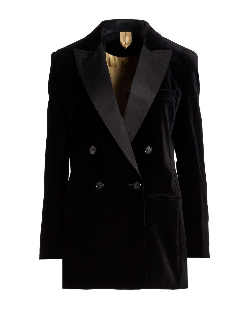 Max Mara Black Blazer Cotton, Elastane