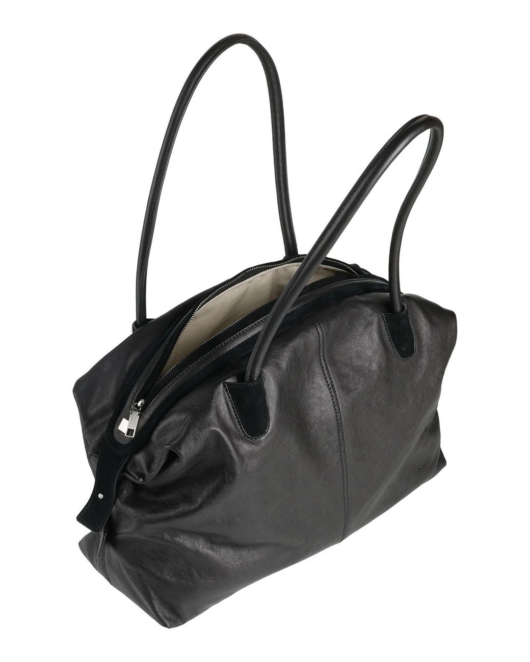 MAX&Co. Black Shoulder Bag Lambskin, Calfskin