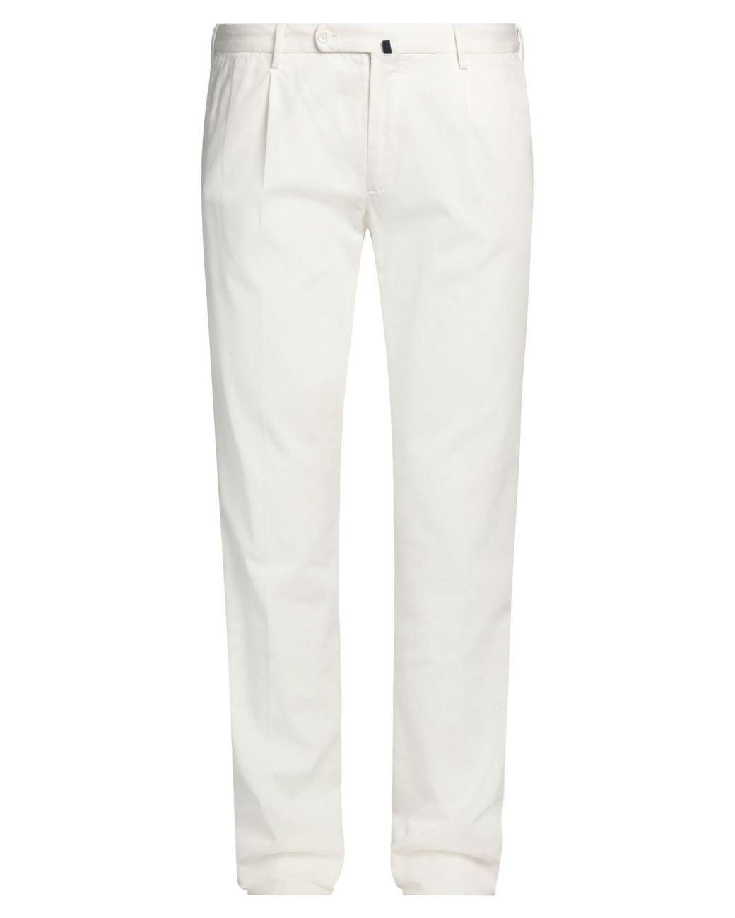 Incotex White Pants Cotton, Lyocell, Elastane for men