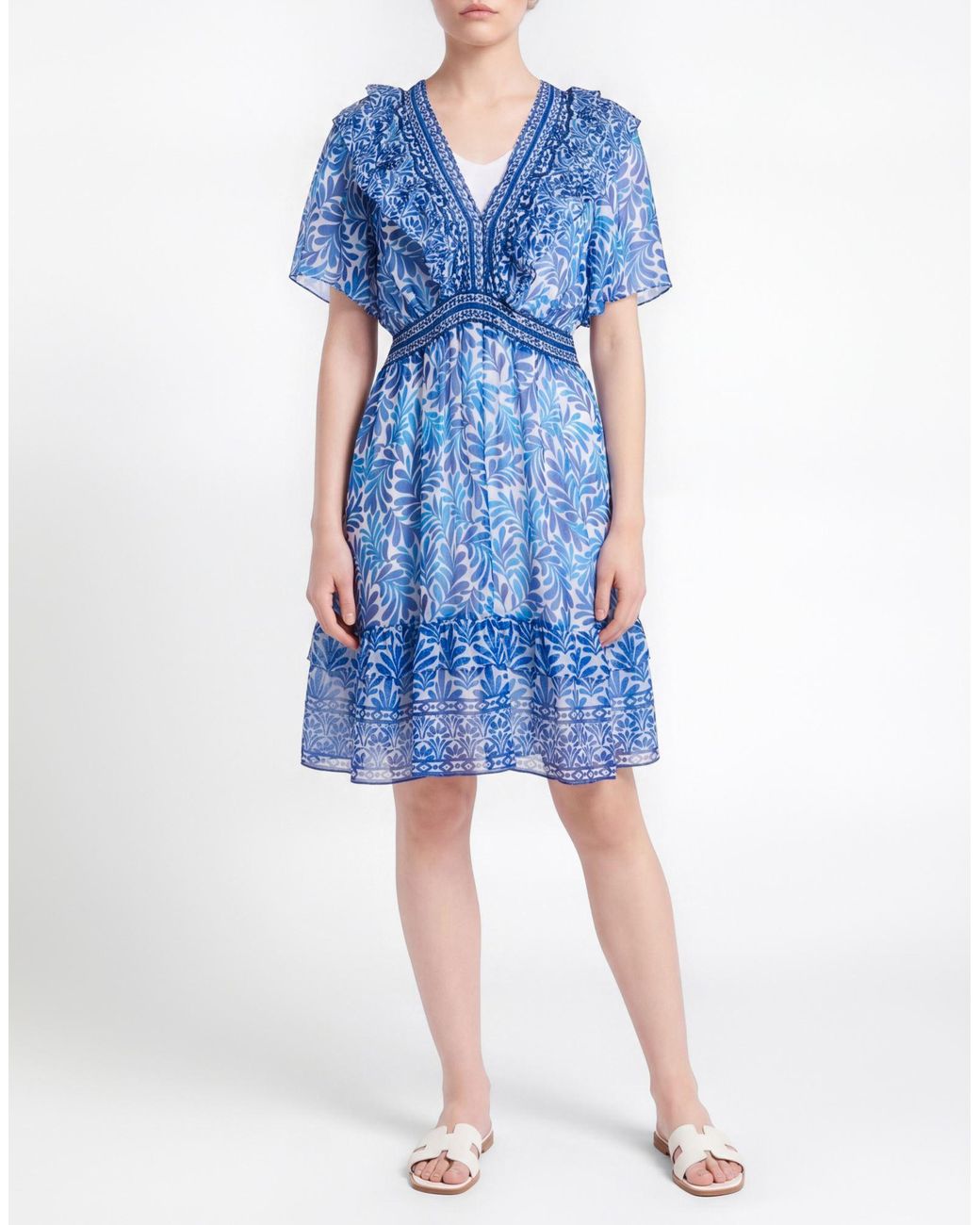 Hale Bob Blue Mini Dress