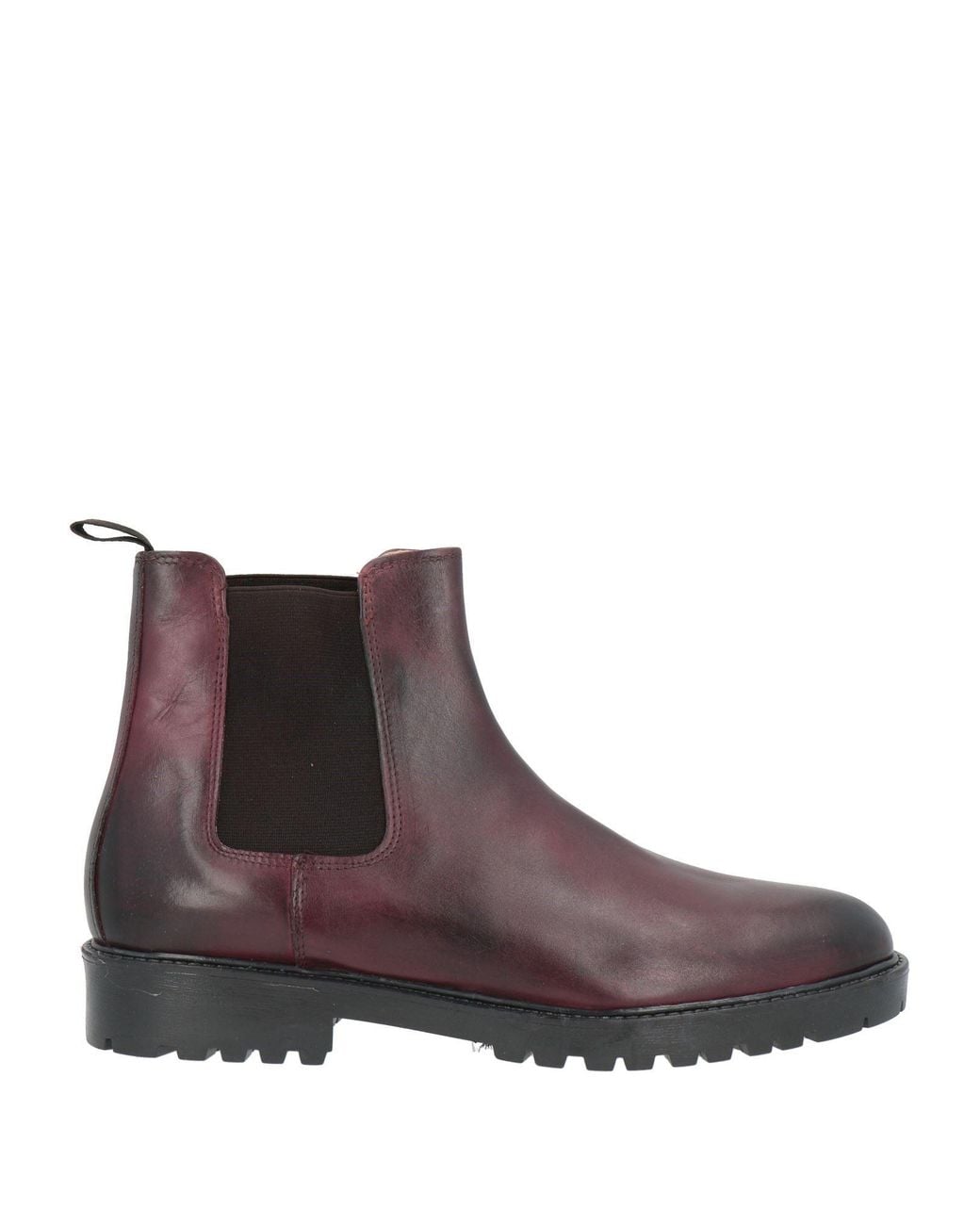Andrea Ventura Firenze Brown Burgundy Ankle Boots Leather for men
