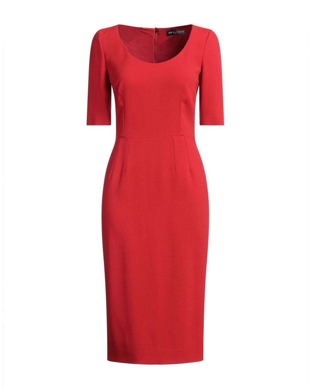 Dolce & Gabbana Red Midi Dress