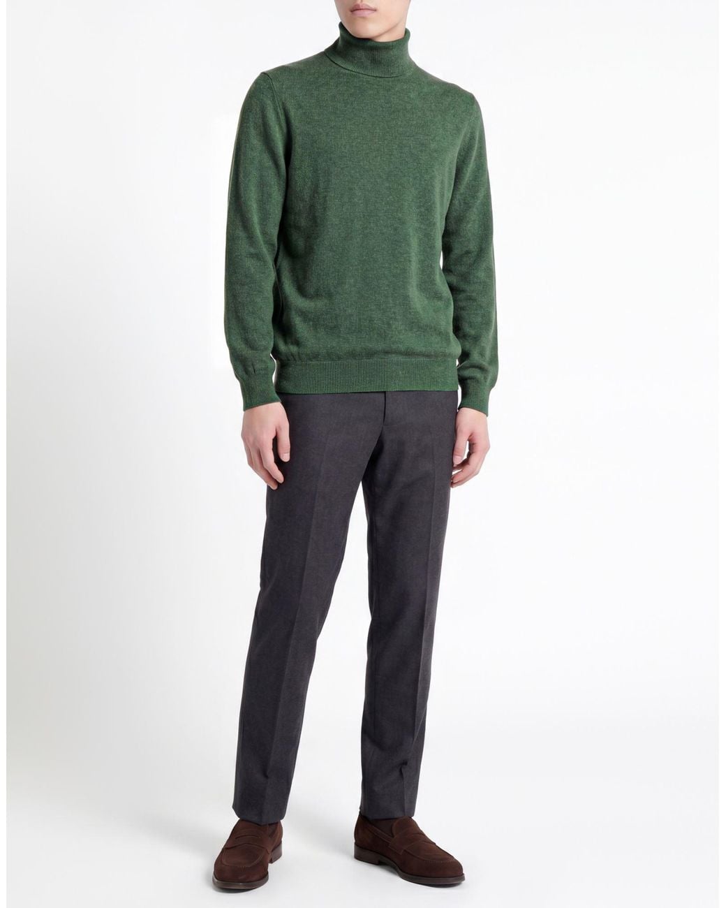 Gran Sasso Green Turtlenecks for men