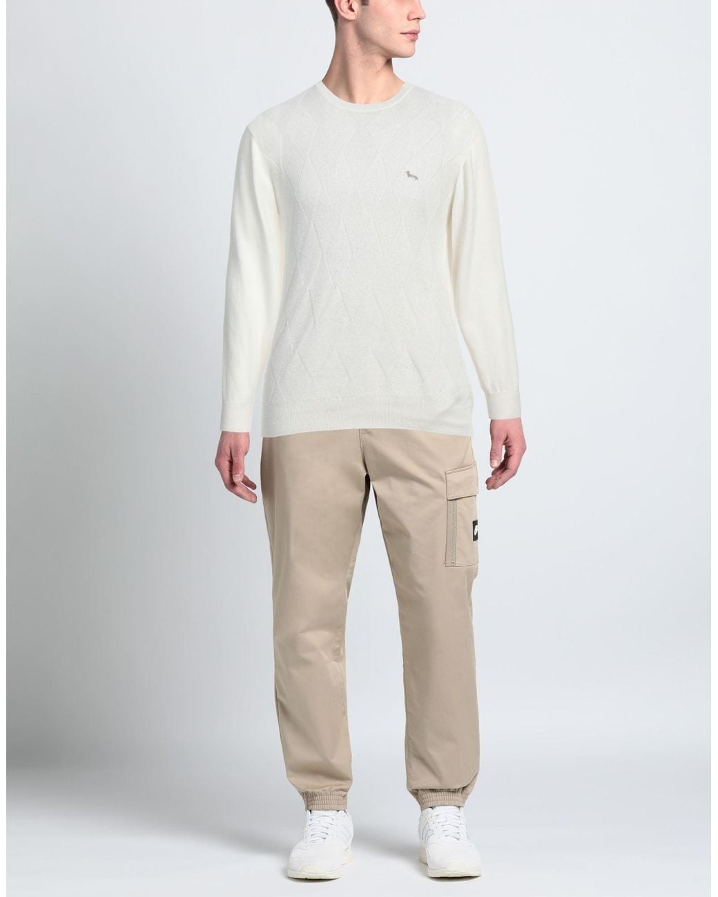 Harmont & Blaine White Sweater Viscose, Polyamide, Cotton, Wool for men