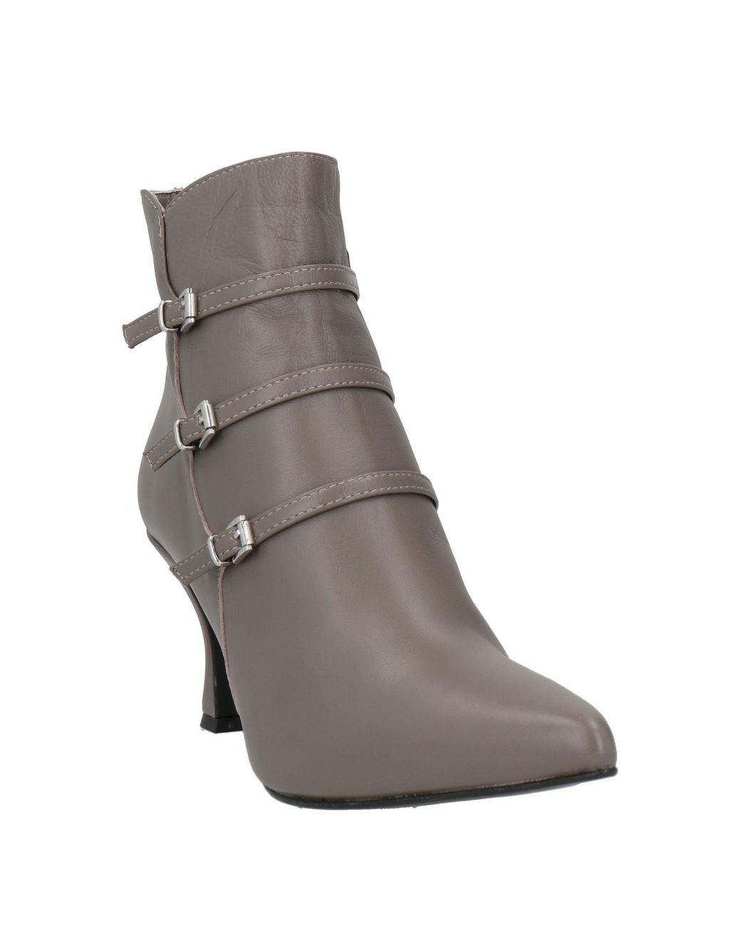 Ovyè Gray Ankle Boots Leather