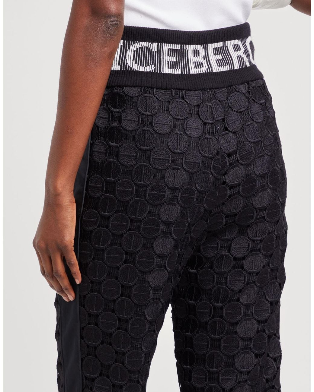 Iceberg Black Pants Polyester