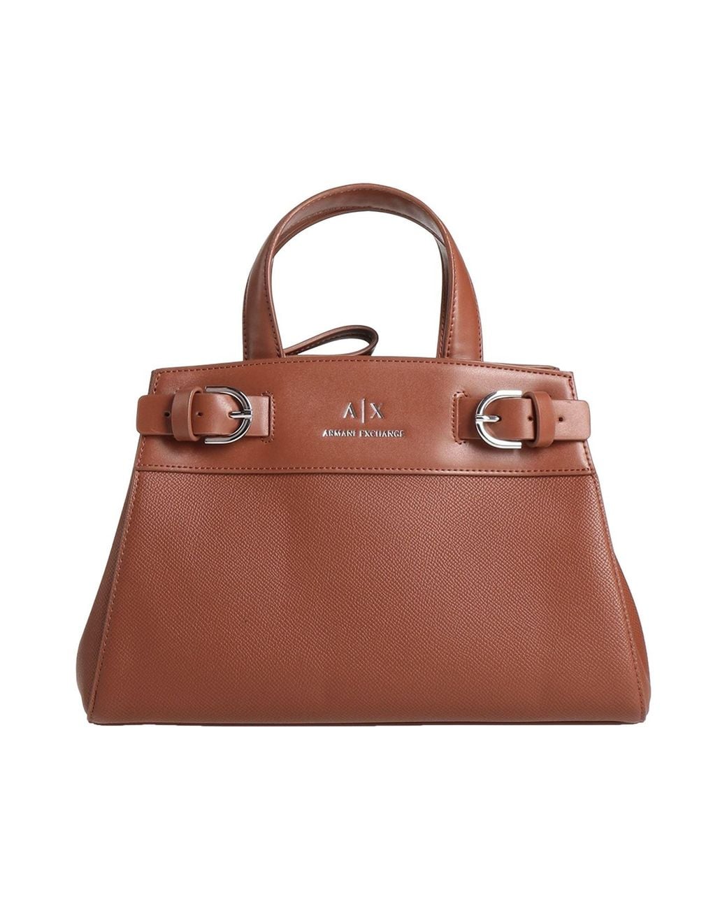 ARMANI EXCHANGE Brown Handbag Polyester, Polyurethane
