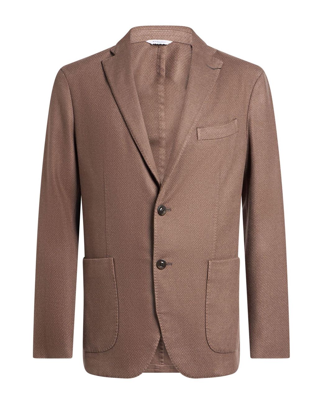 Boglioli Brown Blazer Cashmere, Virgin Wool, Polyester for men