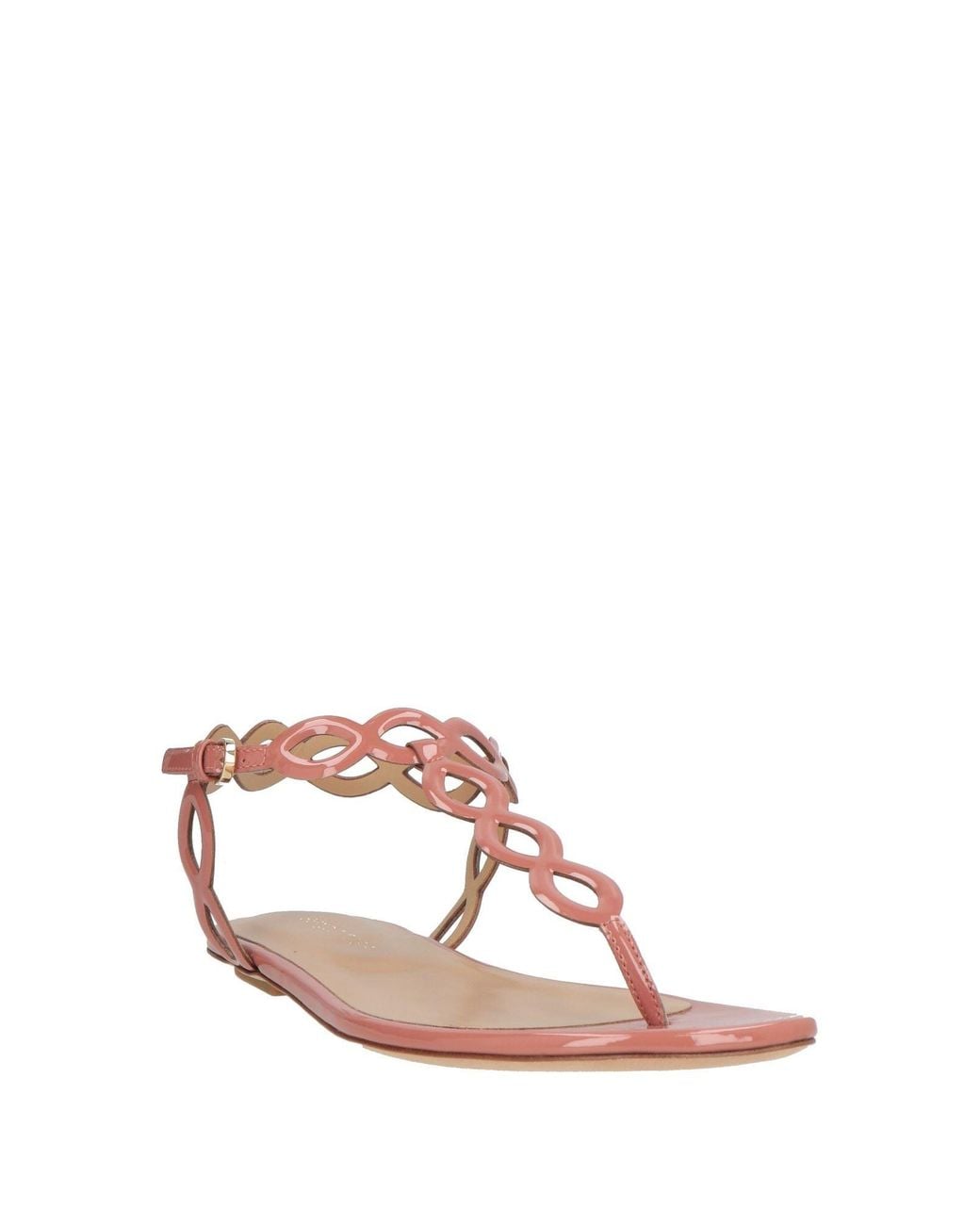 Sergio Rossi Pink Thong Sandals