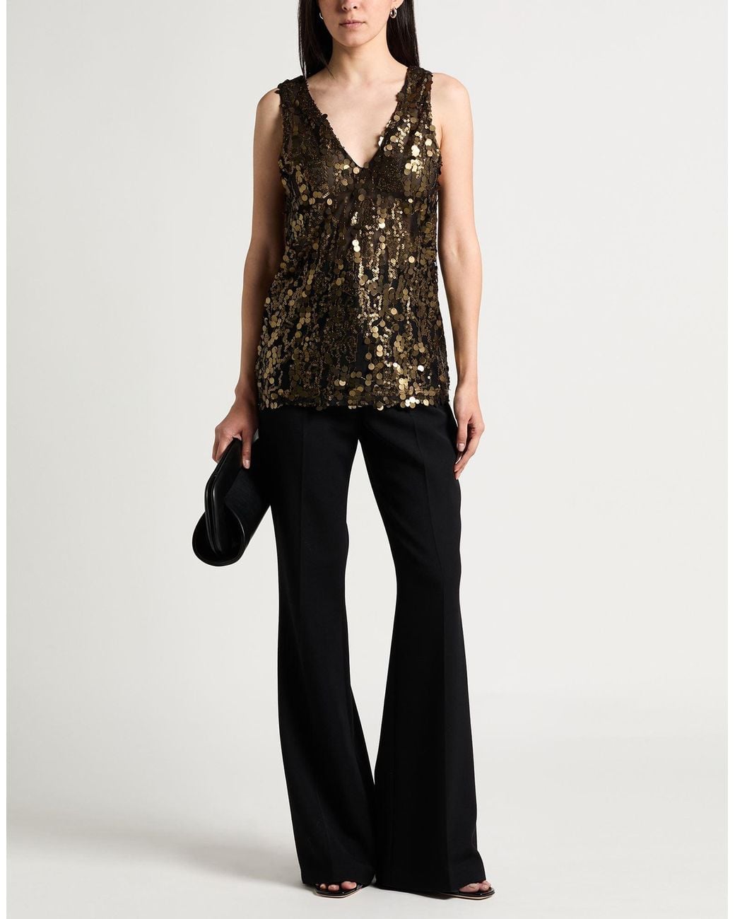 Alpha Studio Black Top Polyester