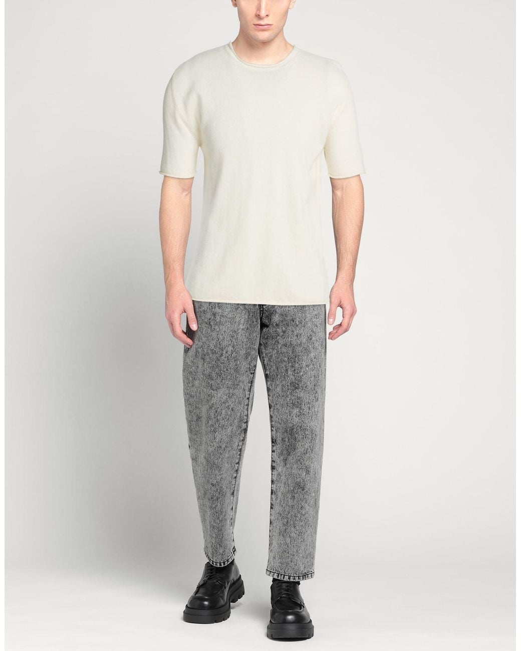 Aion White Jumper for men