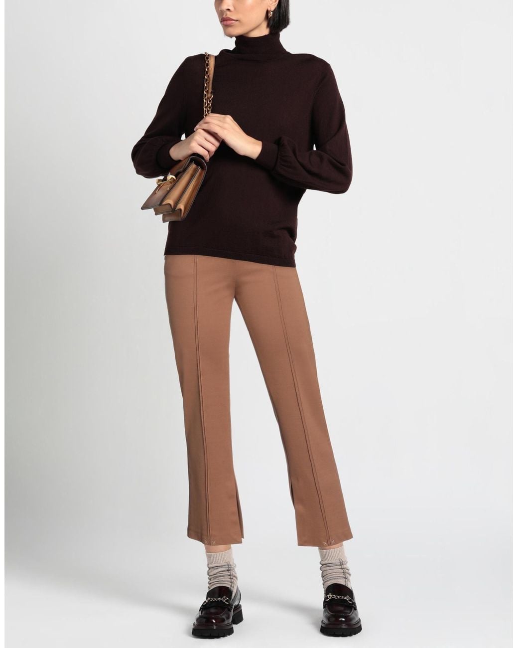 Manila Grace Brown Pants