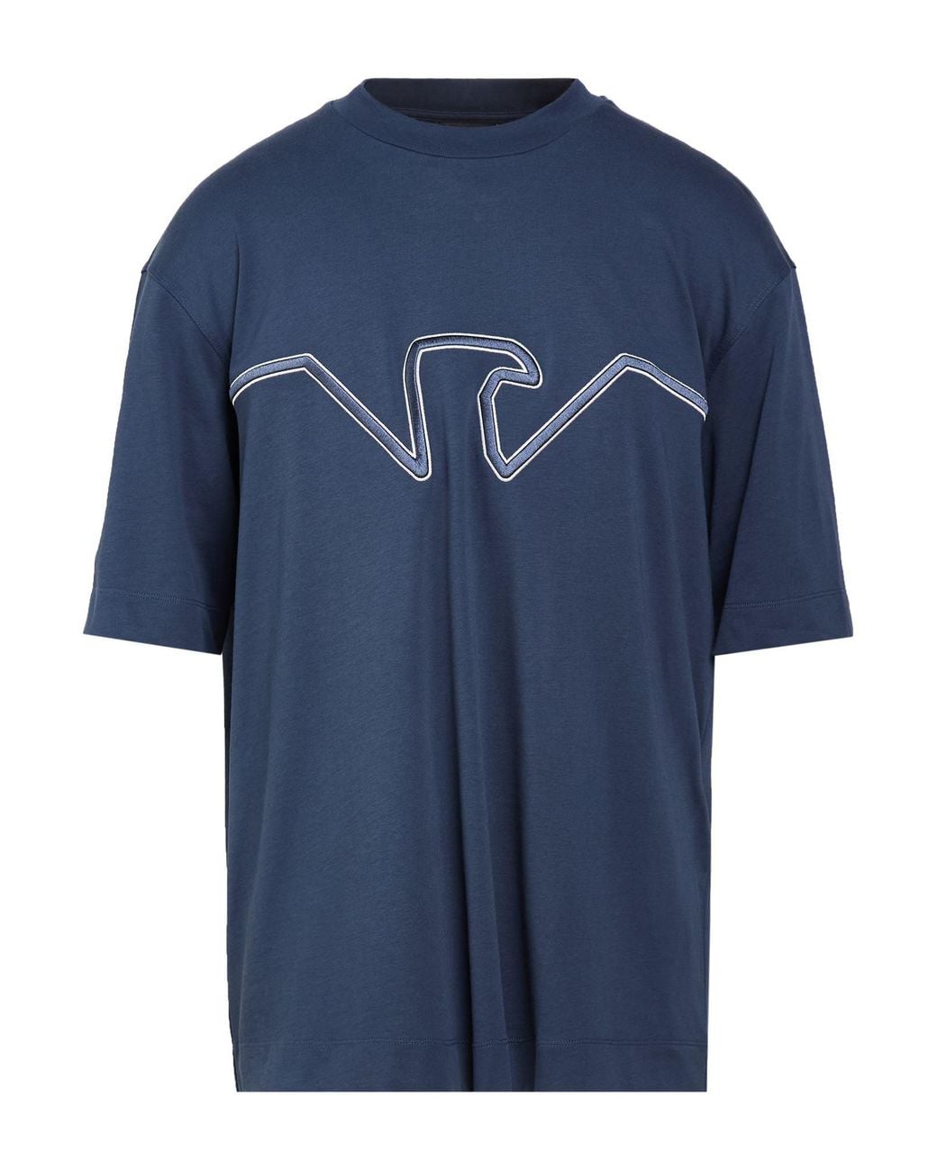 Emporio Armani Blue Slate T-Shirt Cotton for men
