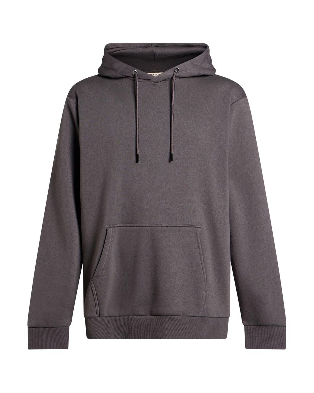 Only & Sons Gray Sweatshirt Cotton, Polyester for men