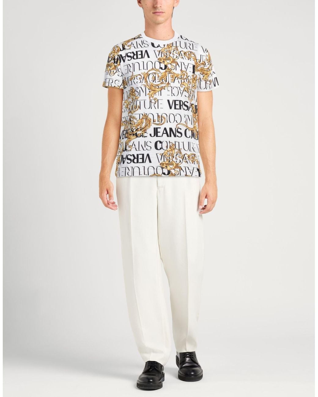 Versace Jeans Couture White T-Shirt Cotton for men