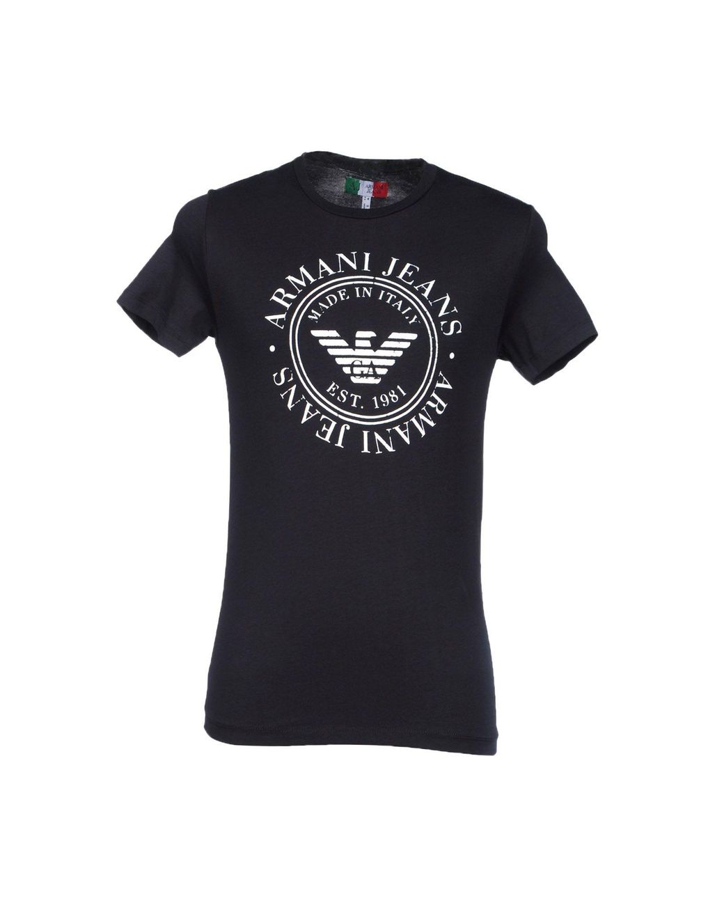 Armani Jeans T-shirt in Black for Men | Lyst
