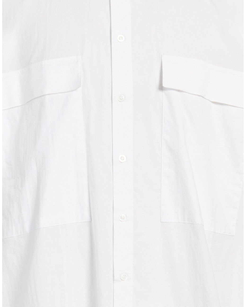 Alpha Studio White Shirt Cotton, Elastane for men