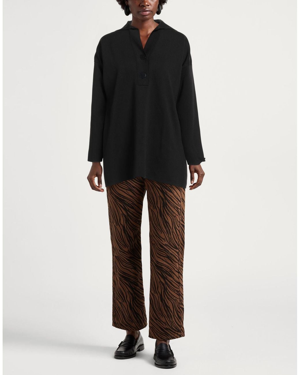 Alpha Studio Black Sweater Polypropylene