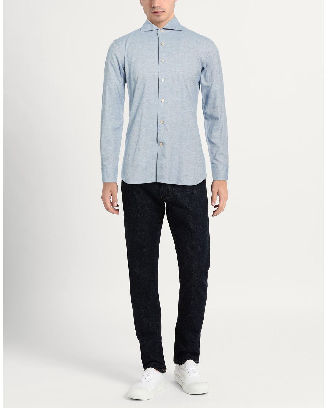Alessandro Gherardi Blue Shirt Cotton for men
